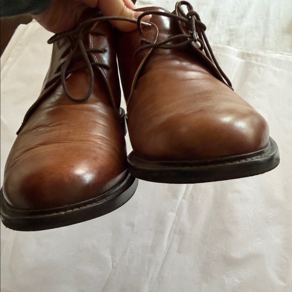 To Boot New York Brown Leather Chukka Boots 12 - Picture 5 of 5